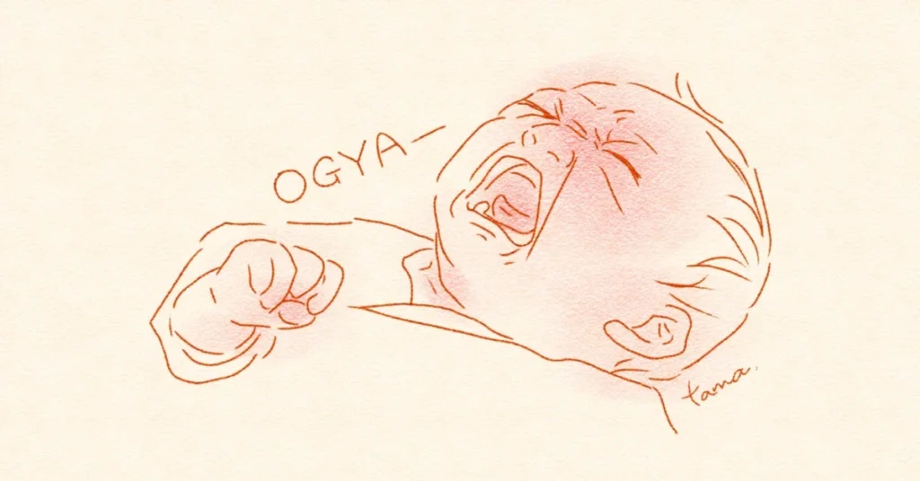 何て言ってる？赤ちゃんの第一啼泣👶