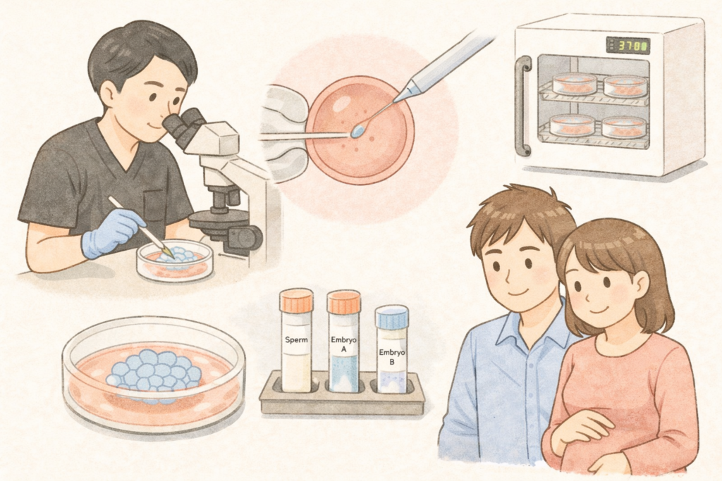 体外受精（IVF）のスケジュールは？採卵・移植などの治療の流れを解説！