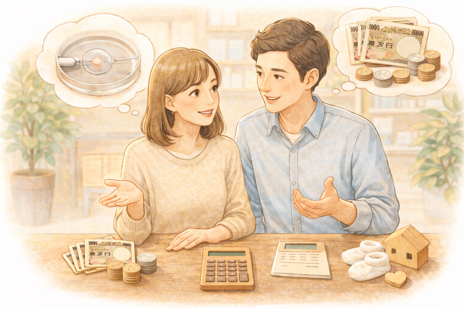 当院での体外受精の費用をシミュレーション｜保険診療・自由診療の金額はどれくらい違う？