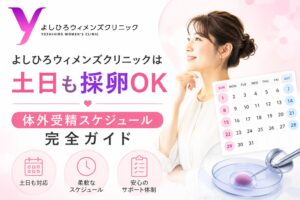 よしひろウィメンズクリニックは土日も採卵OK｜体外受精スケジュール完全ガイド