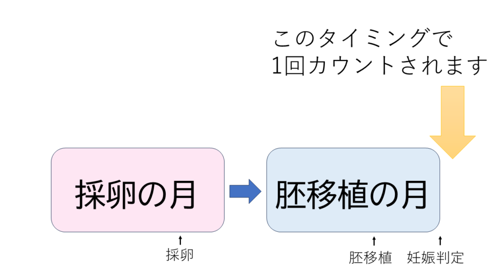 採卵~胚移植をおこなった場合